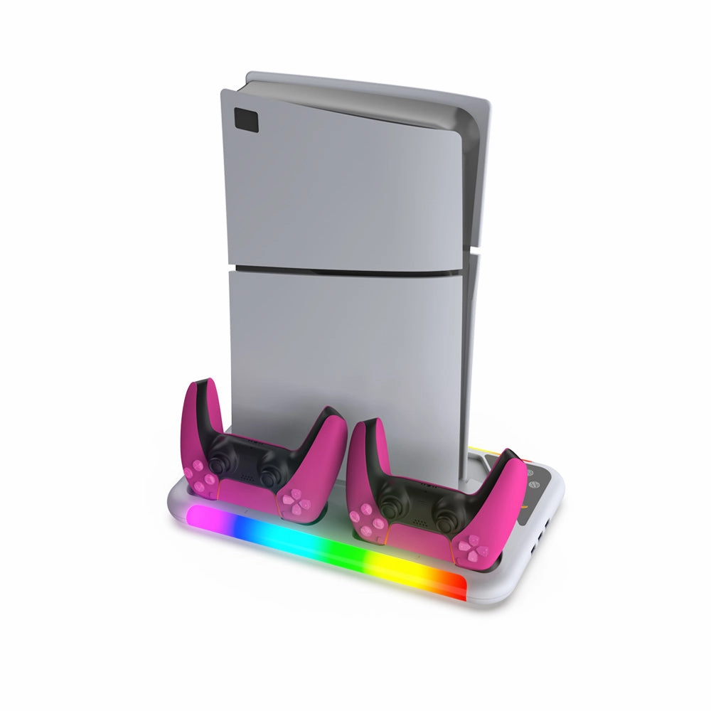 Bundle:PS5 Slim Console Disk Fortnite Cobalt   Dobe TP5-3557 Multifunctional Cooling Stand For PS5/PS5 Slim
