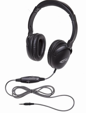 Califone NeoTech Plus Series Headset with Mic & 3.5mm To Go Plug for Classrooms noise cancelling headphones, bluetooth earbuds