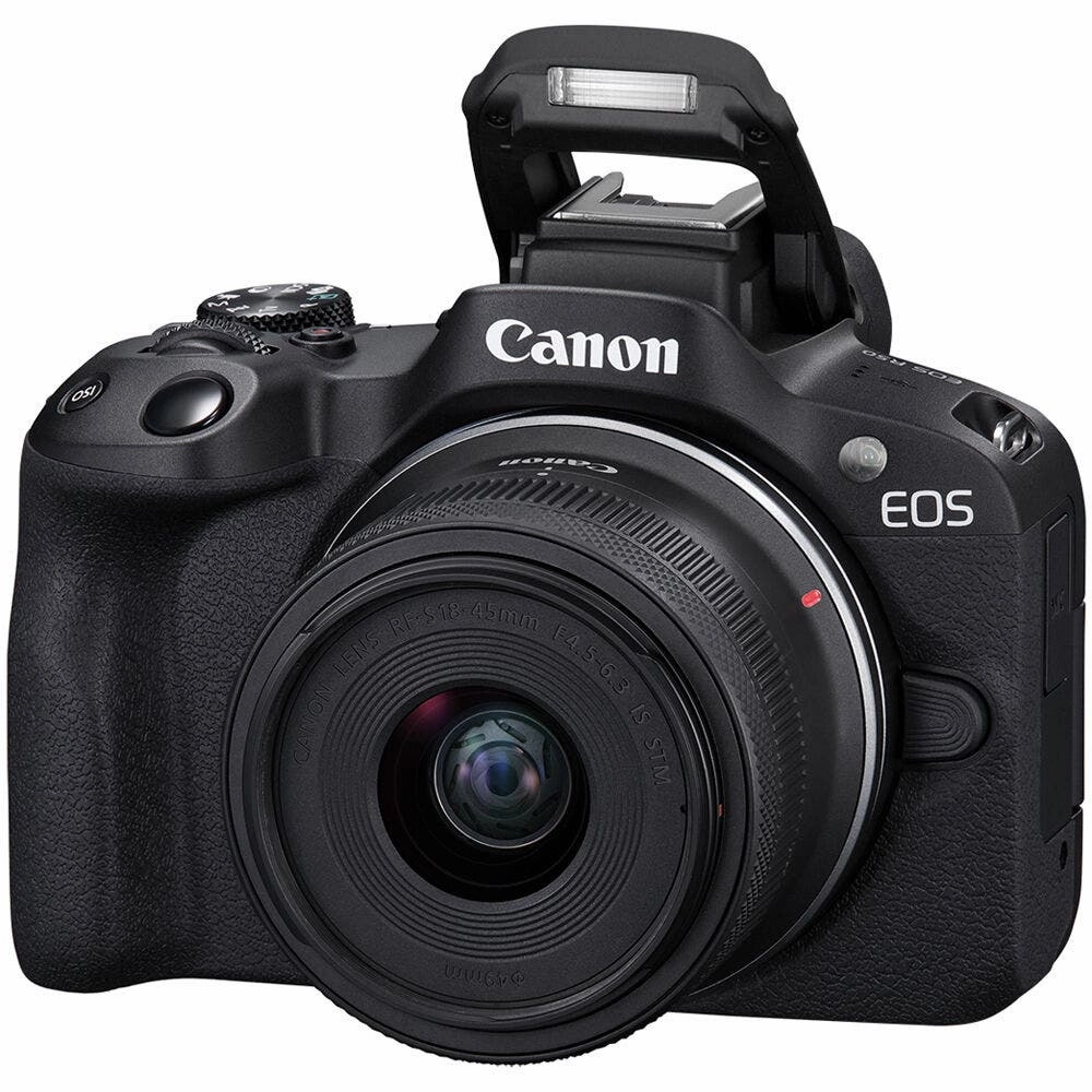 Canon EOS R50 Mirrorless Camera with RF-S 18-45mm IS STM and RF-S 55-210mm IS STM Lens