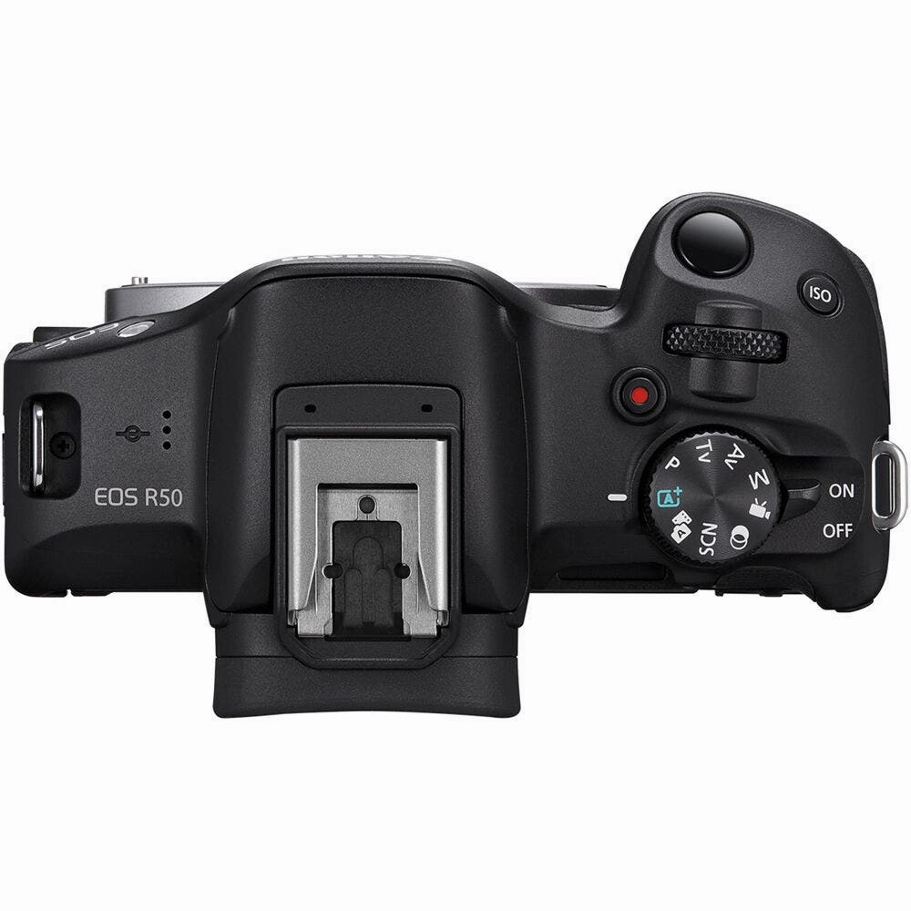 Canon EOS R50 Mirrorless Camera with RF-S 18-45mm IS STM and RF-S 55-210mm IS STM Lens