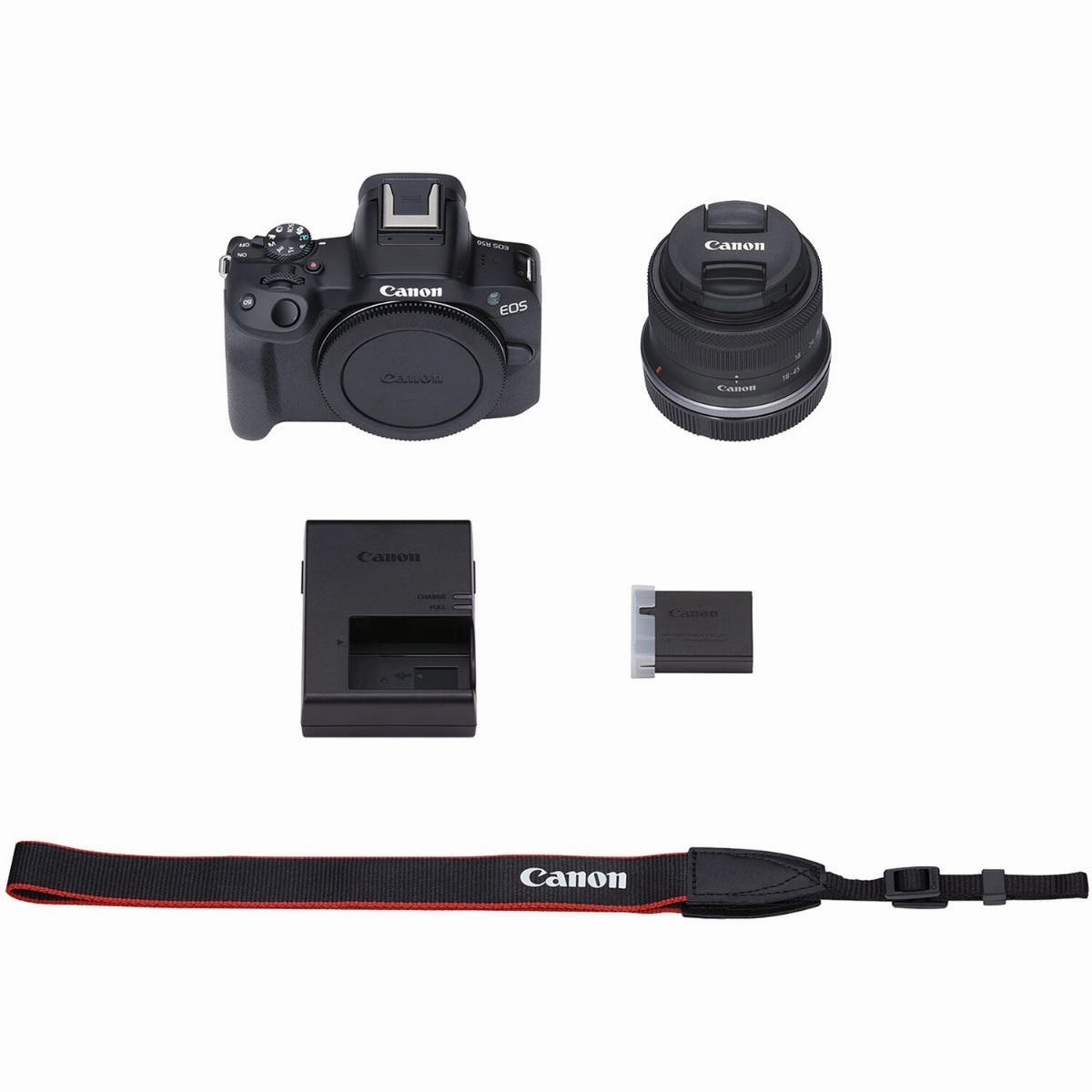 Canon EOS R50 Mirrorless Camera with RF-S 18-45mm IS STM f4.5-6.3 Lens