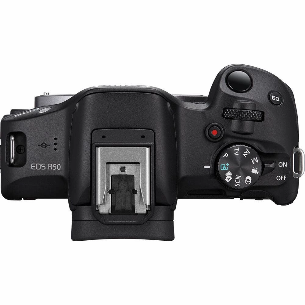 Canon EOS R50 Mirrorless Camera with RF-S 18-45mm IS STM f4.5-6.3 Lens