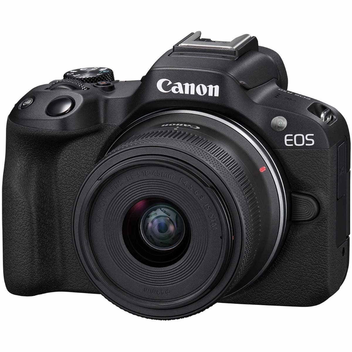 Canon EOS R50 Mirrorless Camera with RF-S 18-45mm IS STM f4.5-6.3 Lens