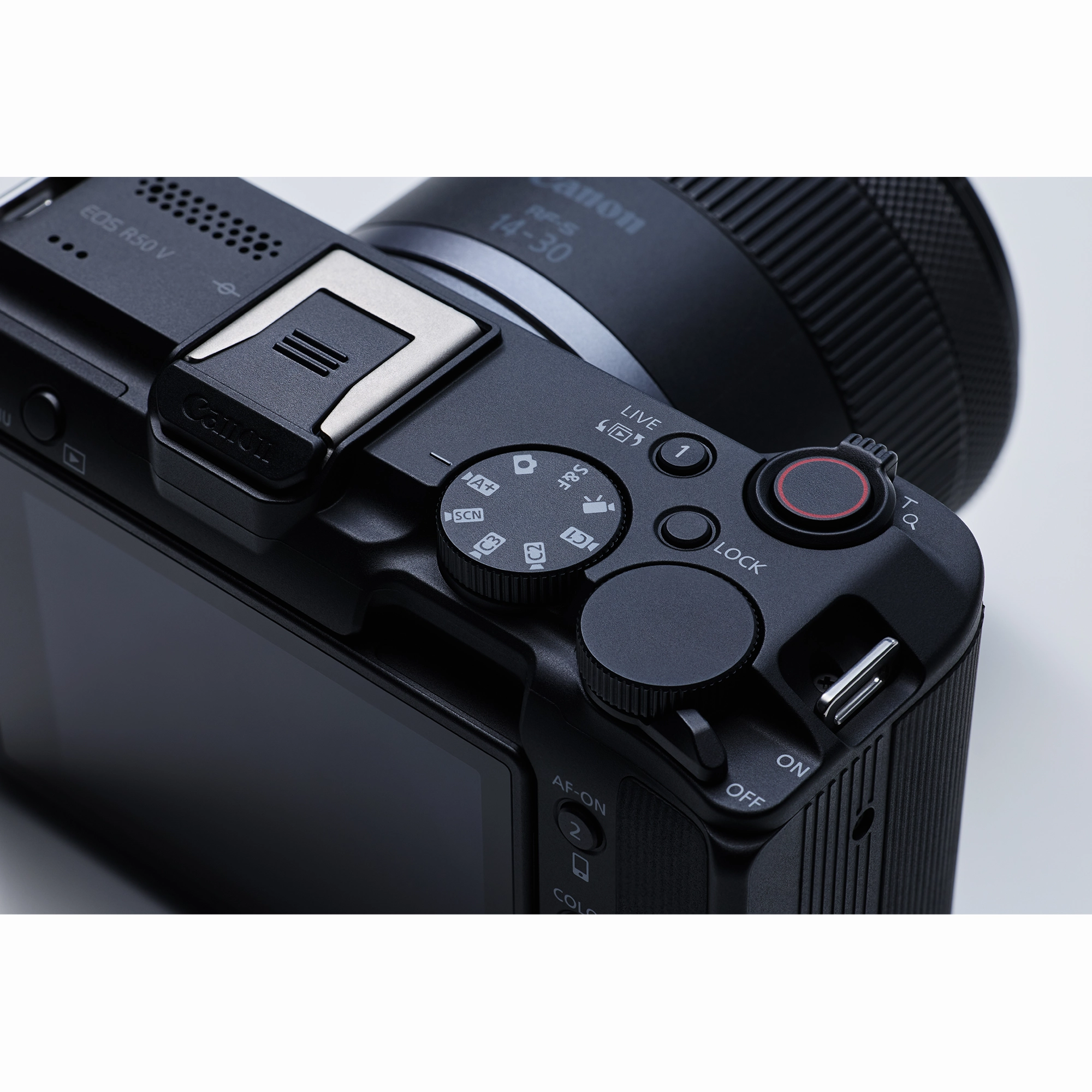 Canon EOS R50 V Mirrorless Camera with RF-S 14-30mm f/4-6.3 IS STM PZ Lens