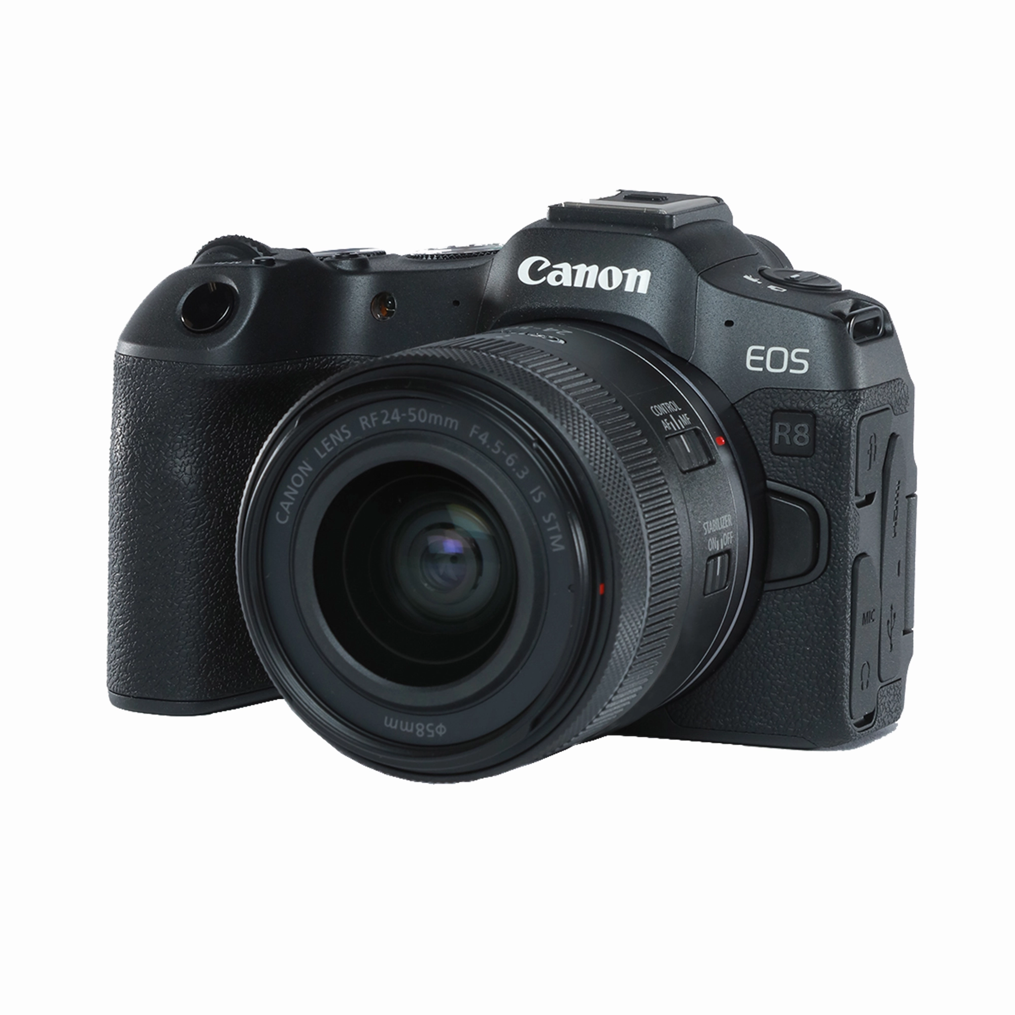 Canon EOS R8 Mirrorless Camera with RF 24-50mm f/4.5-6.3 IS STM Lens