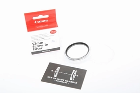 Canon Protect Filter 52mm camera