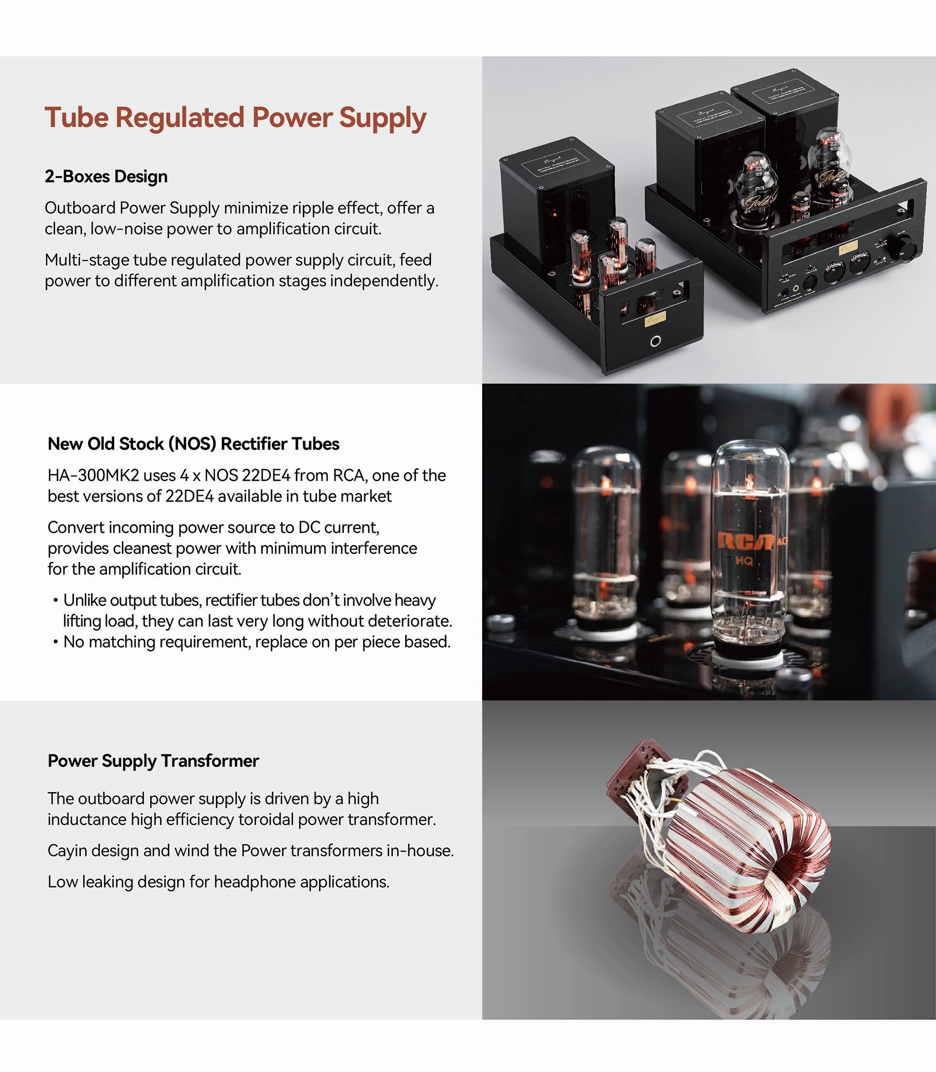 Cayin HA-300 MKII Flagship tube headphone amp (Call/Email For Availability)
