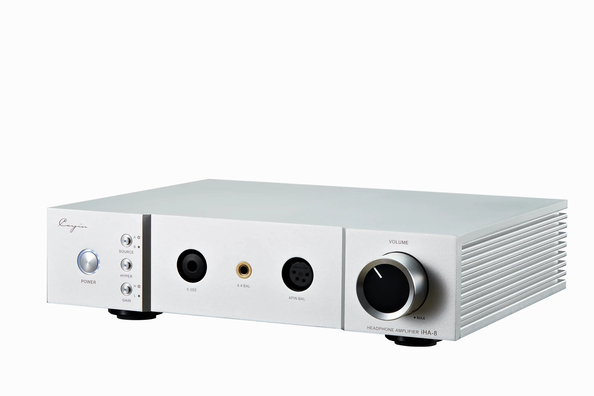 Cayin IHA-8 Desktop High Current Headphone Amp (Silver) (Call/Email For Availability) gaming headset, earbuds