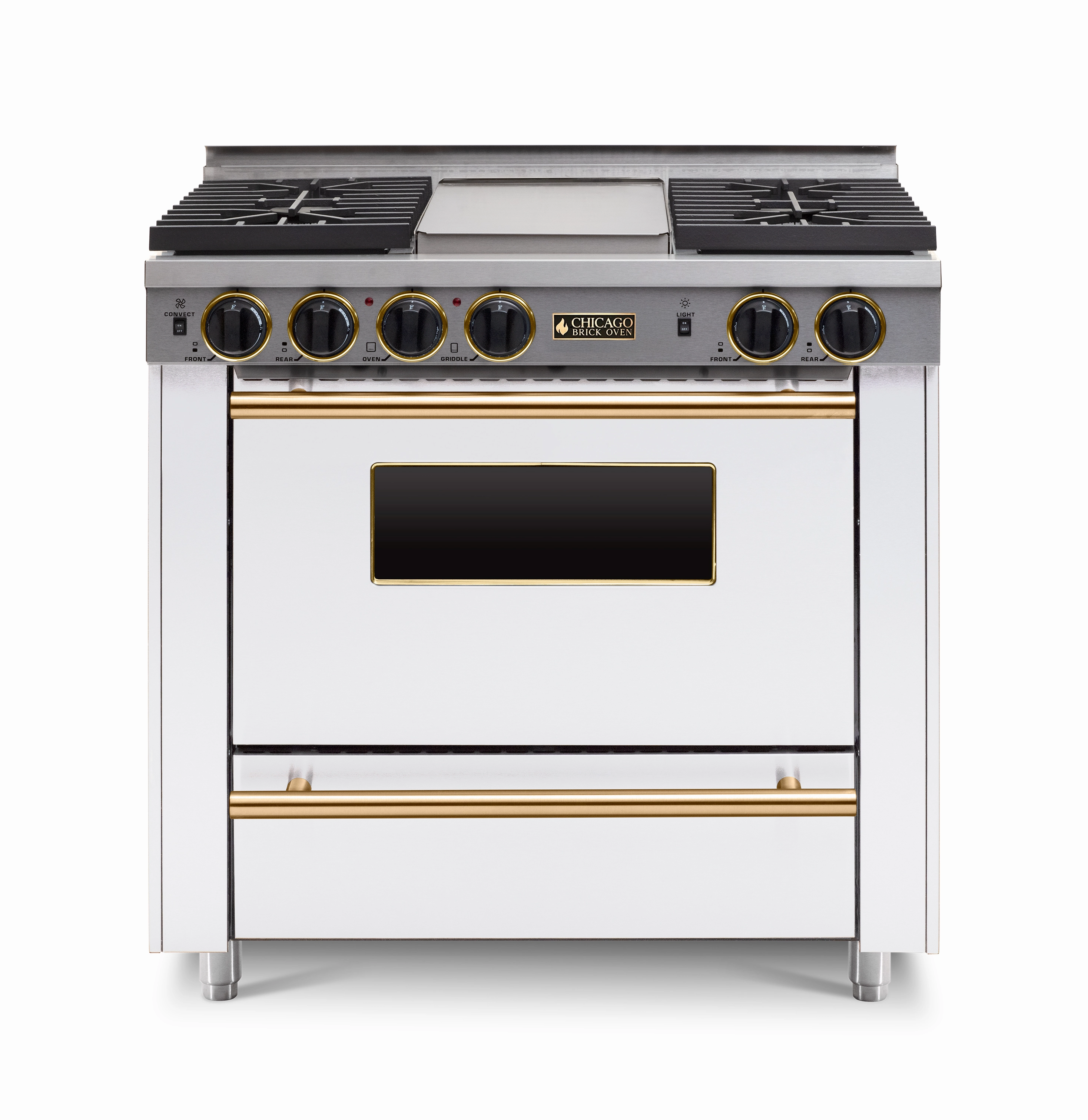 Chicago Brick Oven - 36 All-Gas Convection Range - Sealed Burners (4-6 Burners Option )