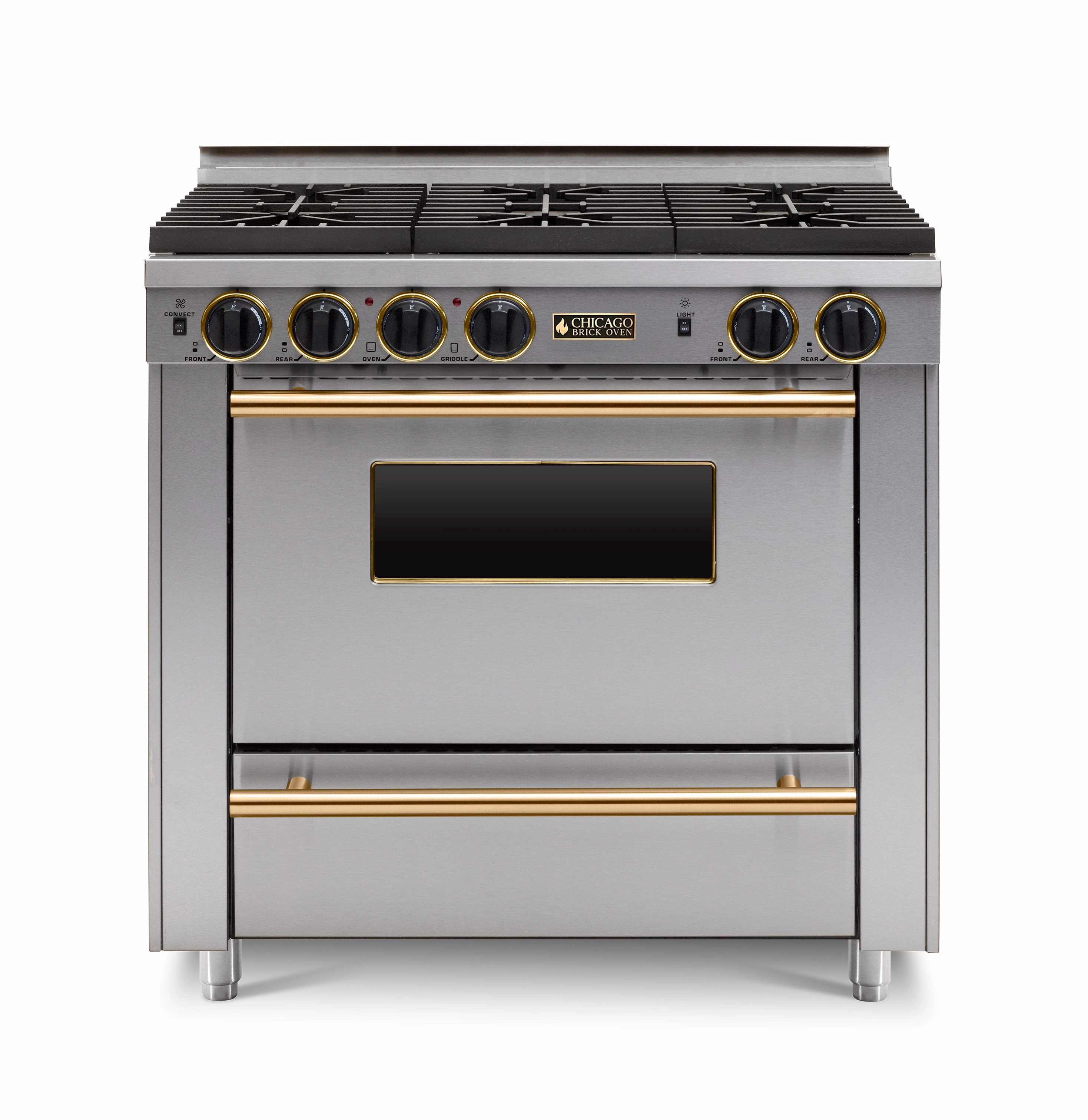 Chicago Brick Oven - 36 All-Gas Convection Range - Sealed Burners (4-6 Burners Option )
