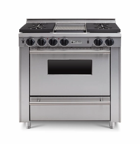 Chicago Brick Oven - 36 LP All-Gas Convection Range - Sealed Burners (4-6 Burners Option )