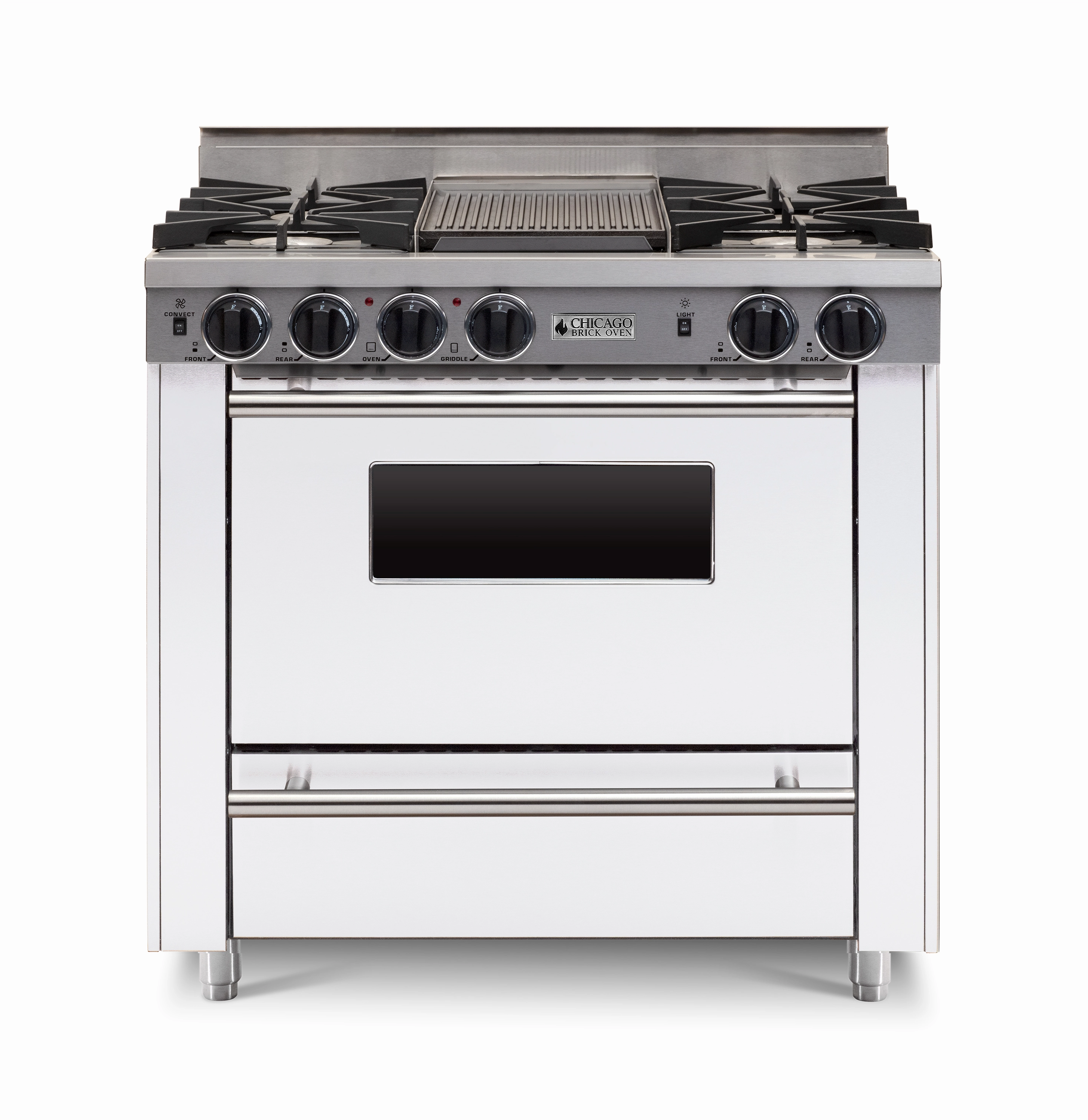 Chicago Brick Oven - 36 LP All-Gas Range - Open Burner