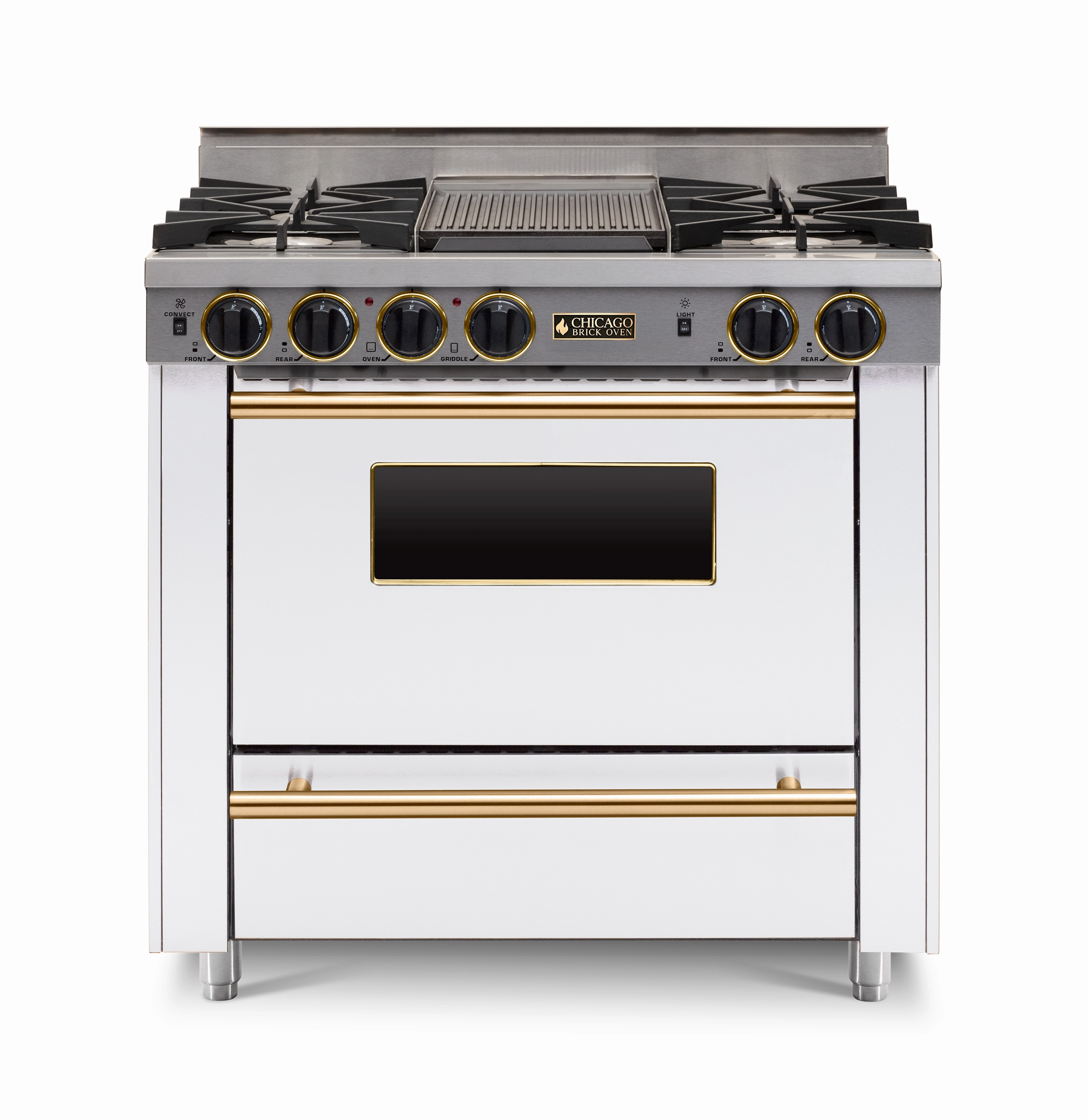 Chicago Brick Oven - 36 LP All-Gas Range - Open Burner