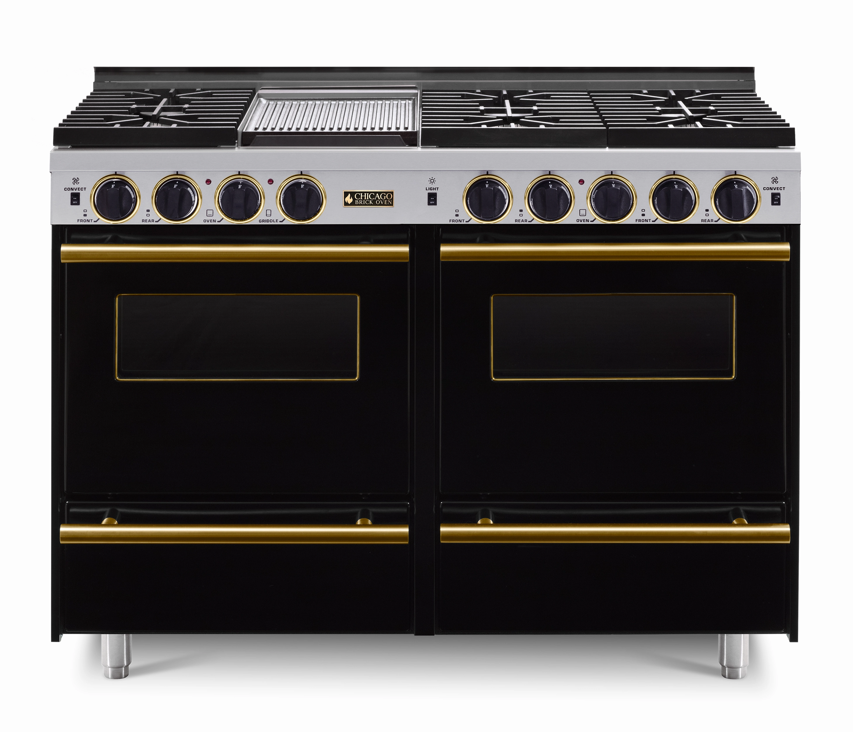 Chicago Brick Oven - 48" All-Gas Convection Range - Sealed Burners