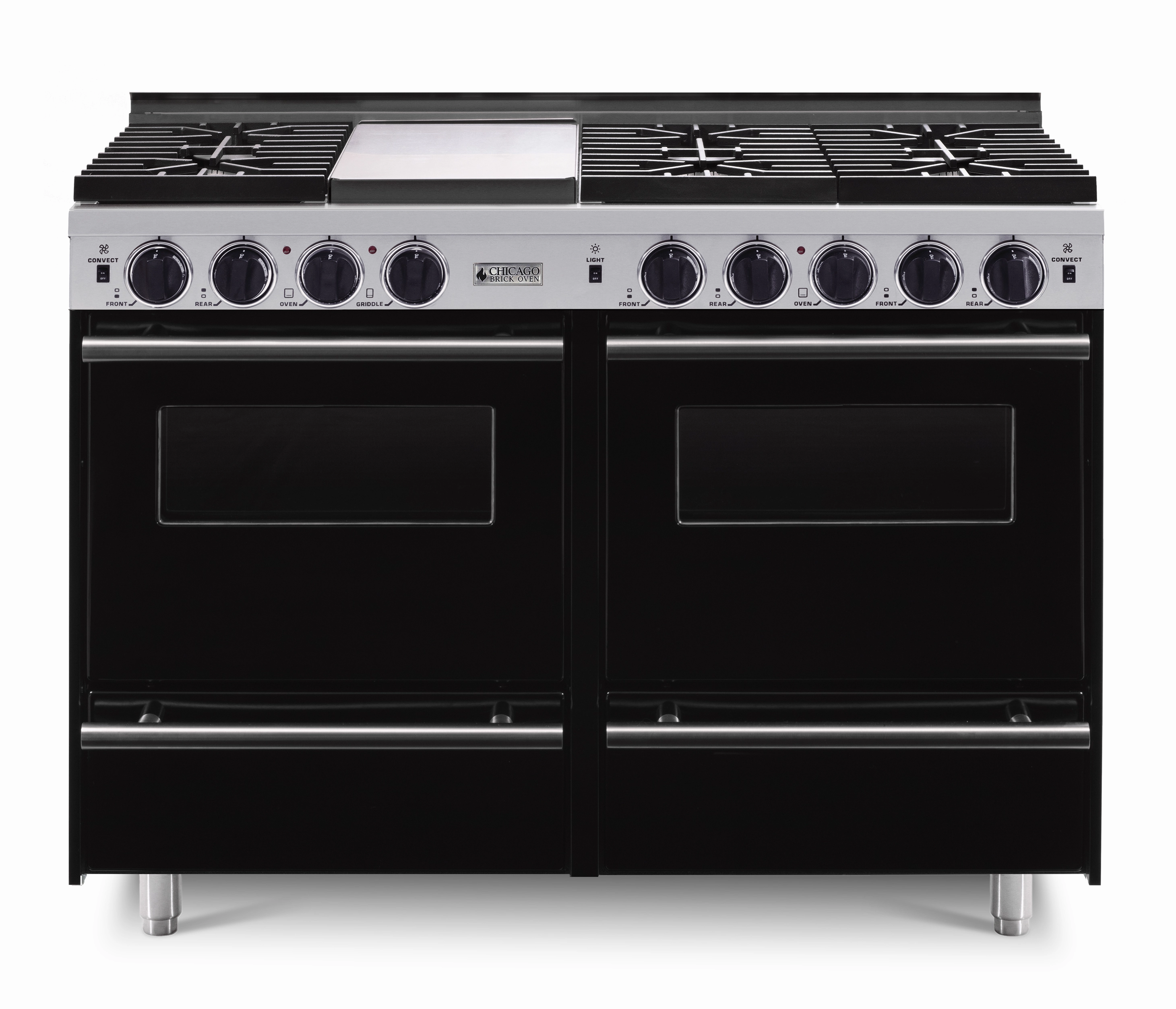 Chicago Brick Oven - 48" All-Gas Convection Range - Sealed Burners