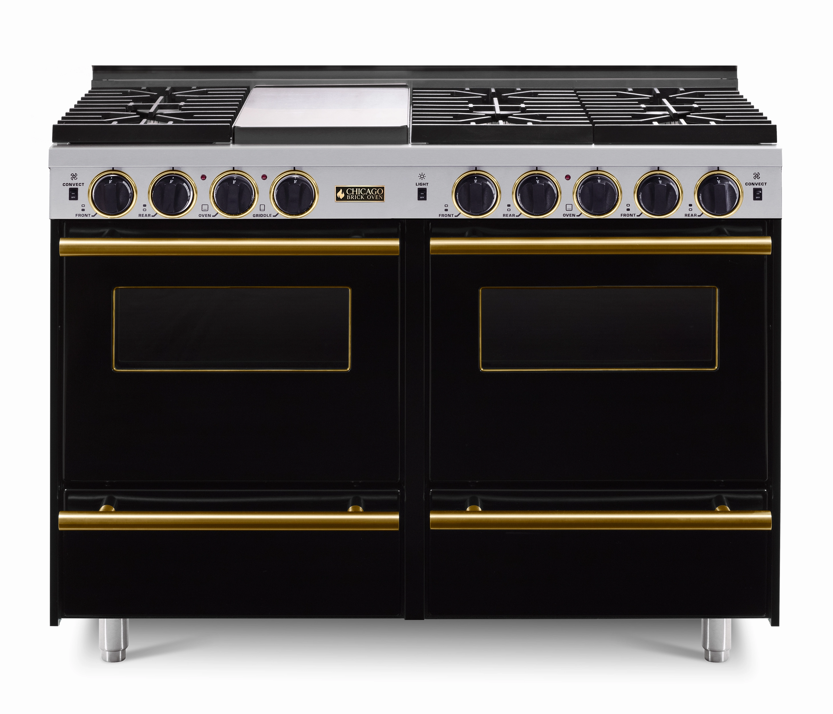 Chicago Brick Oven - 48" All-Gas Convection Range - Sealed Burners
