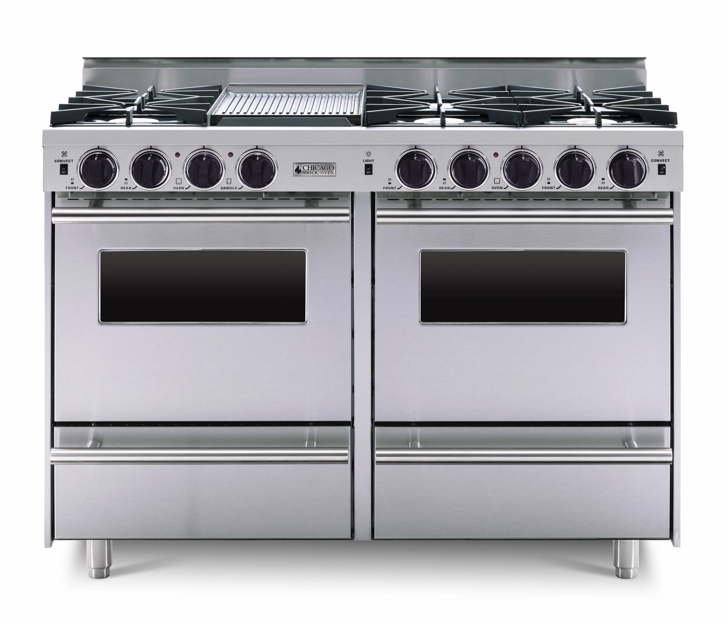 Chicago Brick Oven - 48" All-Gas Range - Open Burners