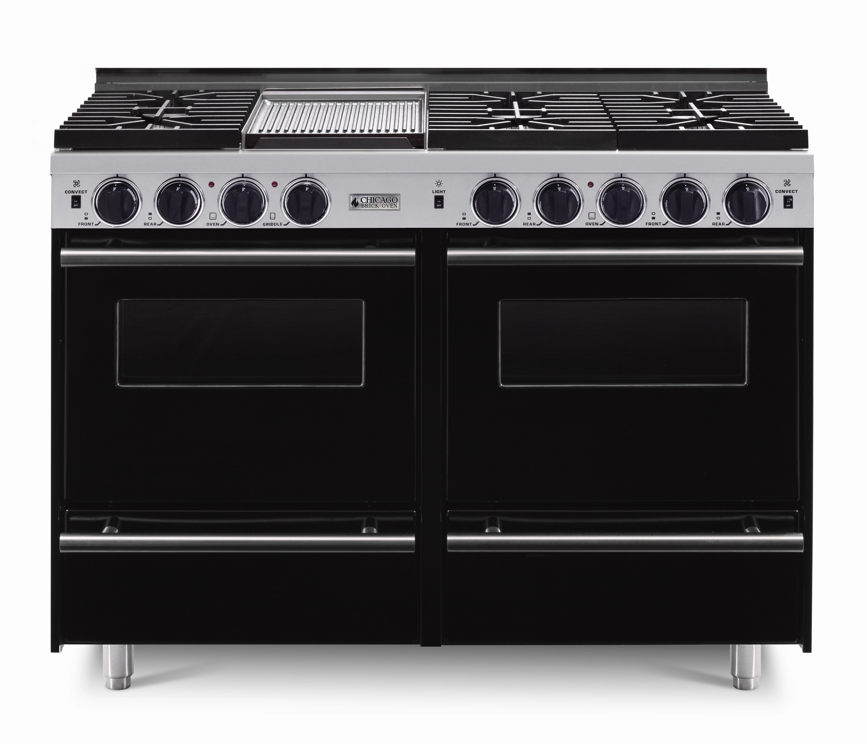 Chicago Brick Oven - 48" LP All-Gas Convection Range - Sealed Burners