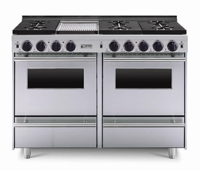 Chicago Brick Oven - 48" LP All-Gas Convection Range - Sealed Burners