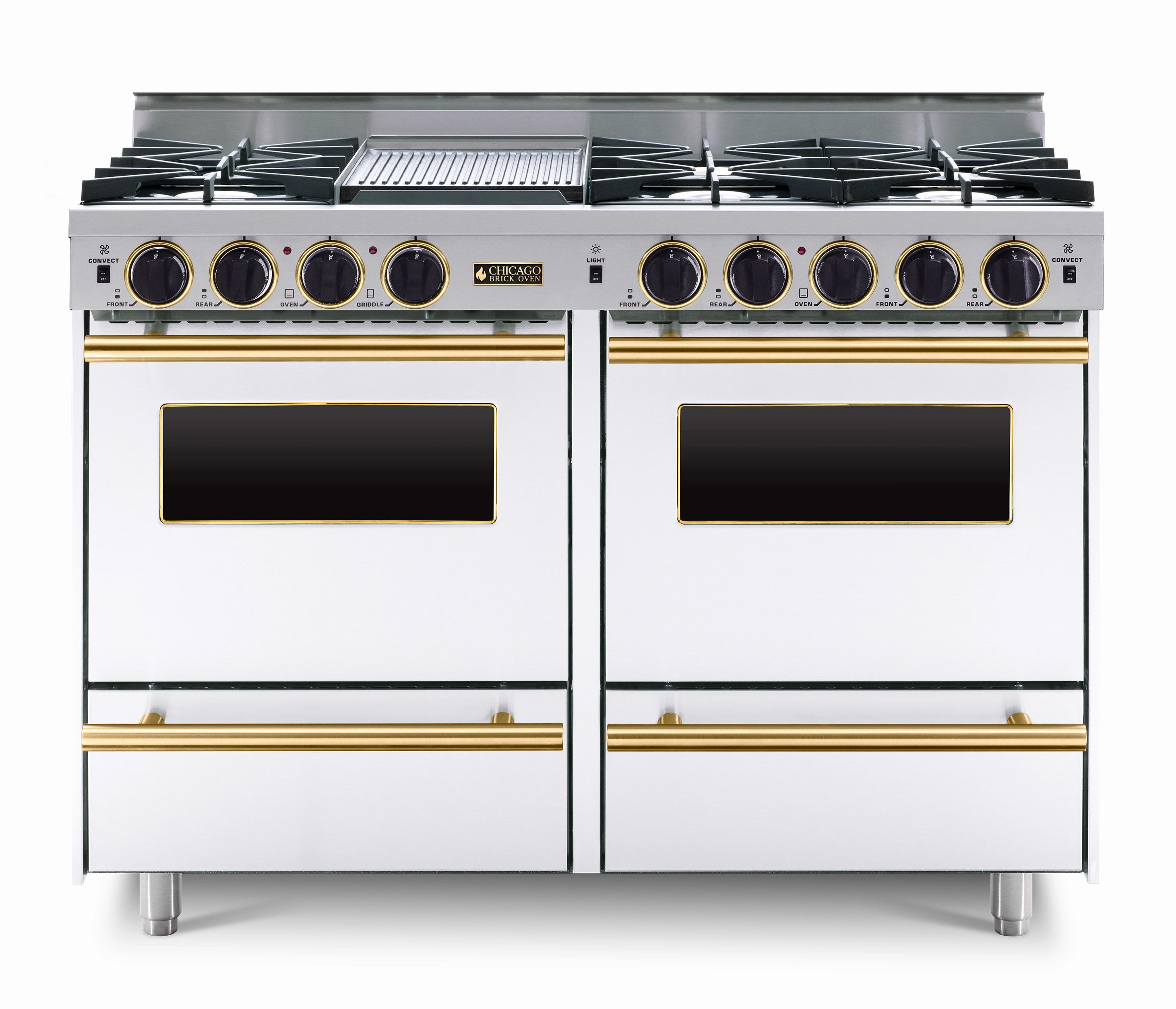 Chicago Brick Oven - 48" LP All-Gas Range - Open Burners