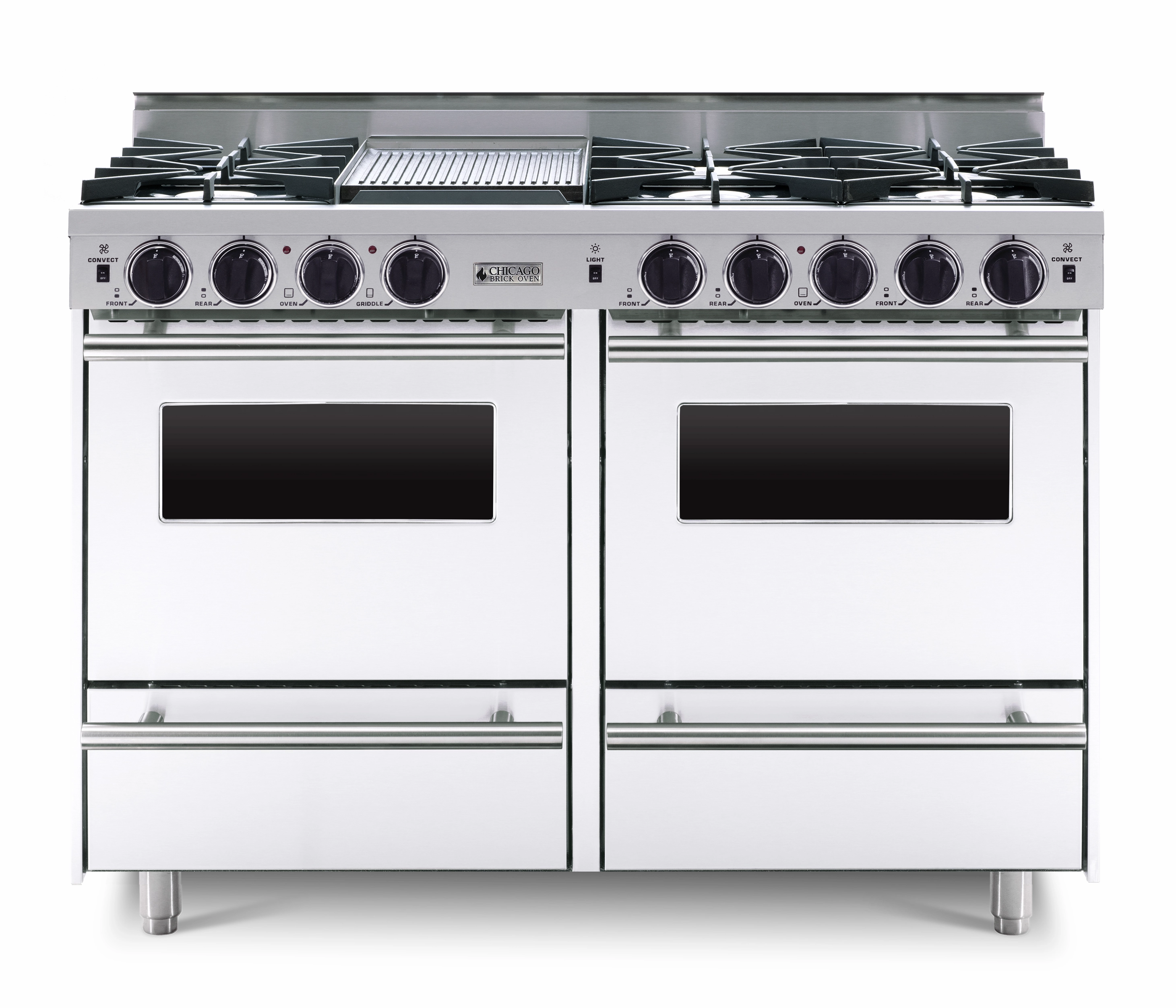 Chicago Brick Oven - 48" LP All-Gas Range - Open Burners