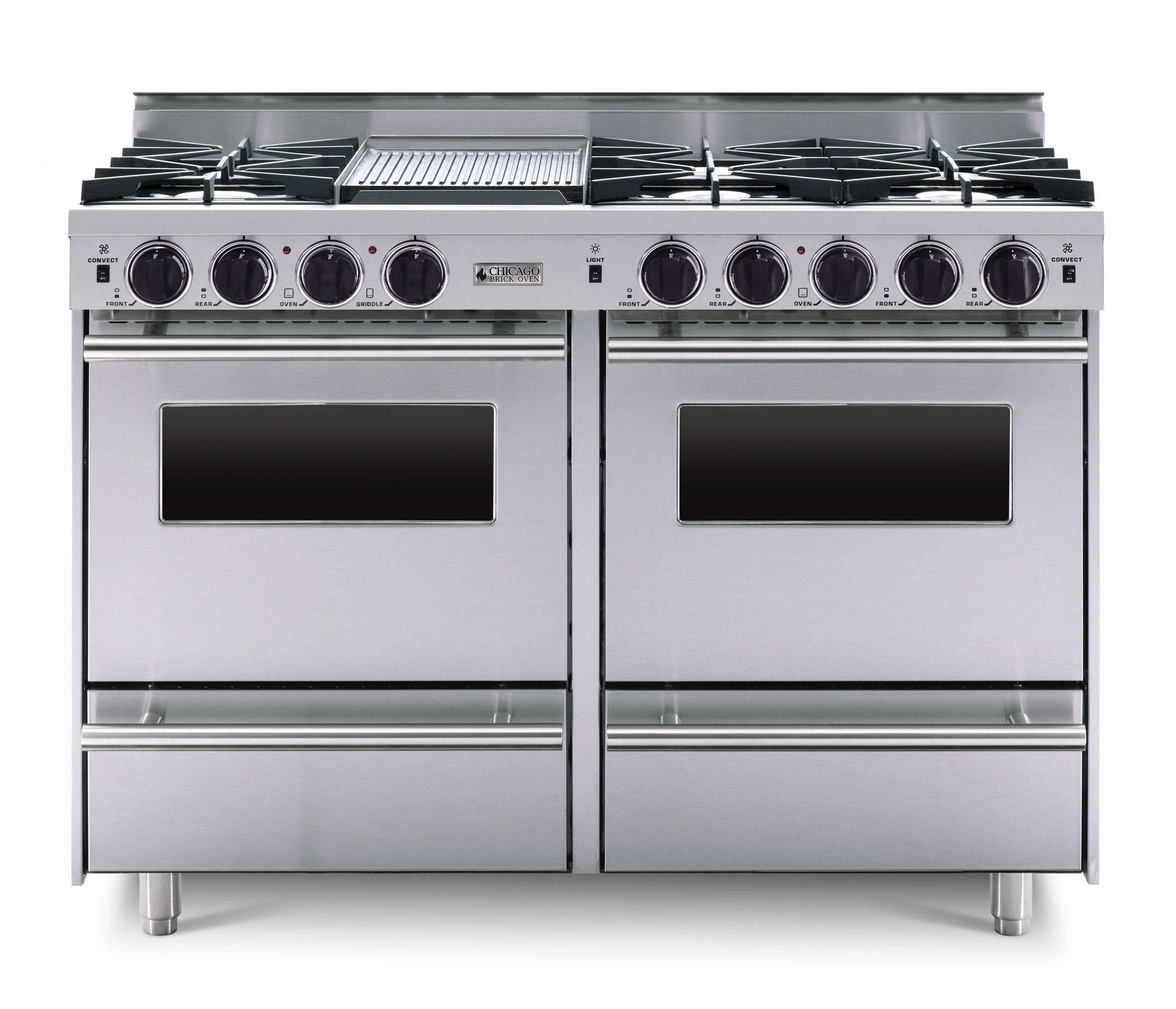 Chicago Brick Oven - 48" LP All-Gas Range - Open Burners