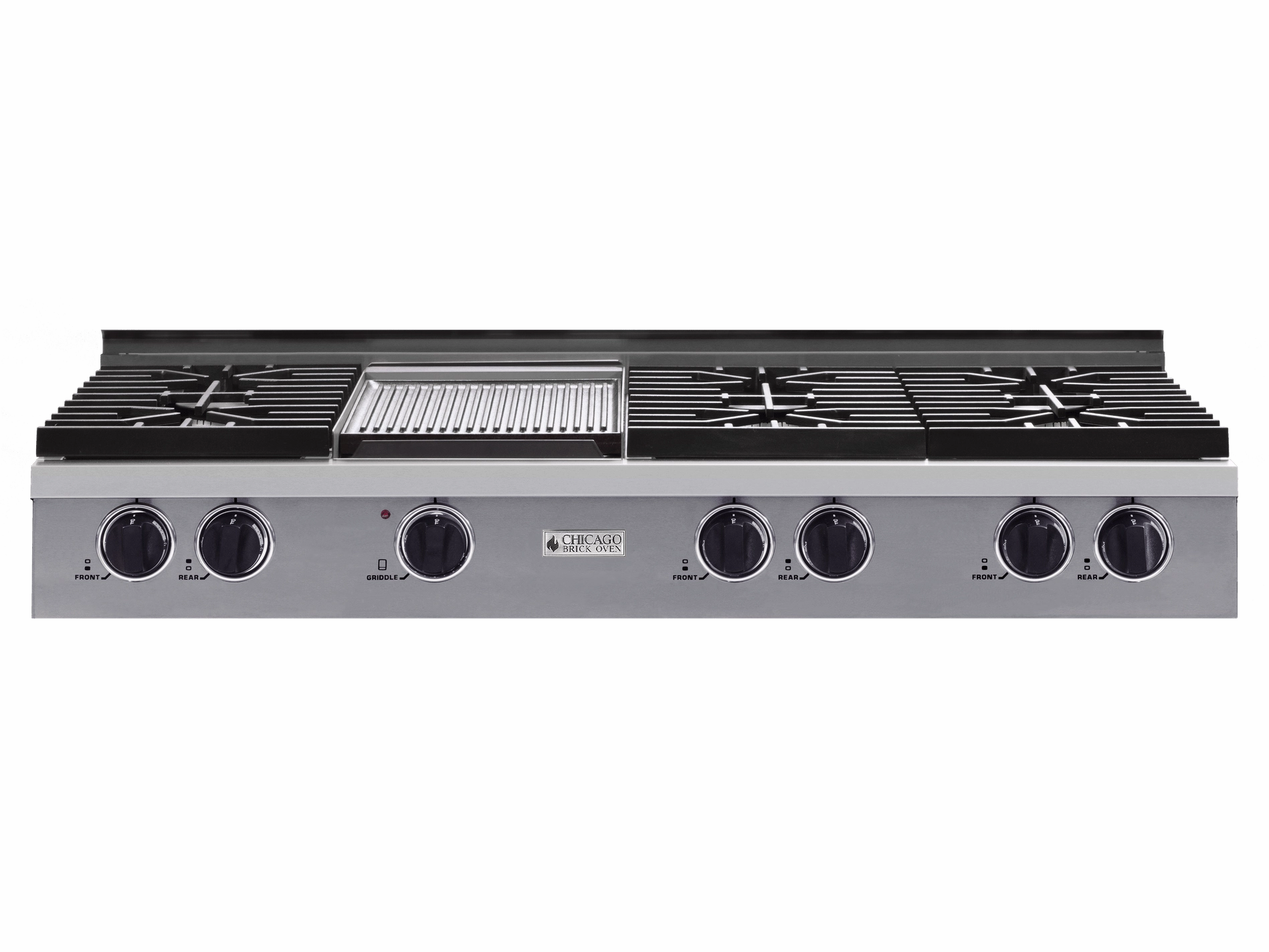 Chicago Brick Oven - 48" Natural Gas Rangetop with Sealed Burners - Commercial-Style, High-End Culinary Power