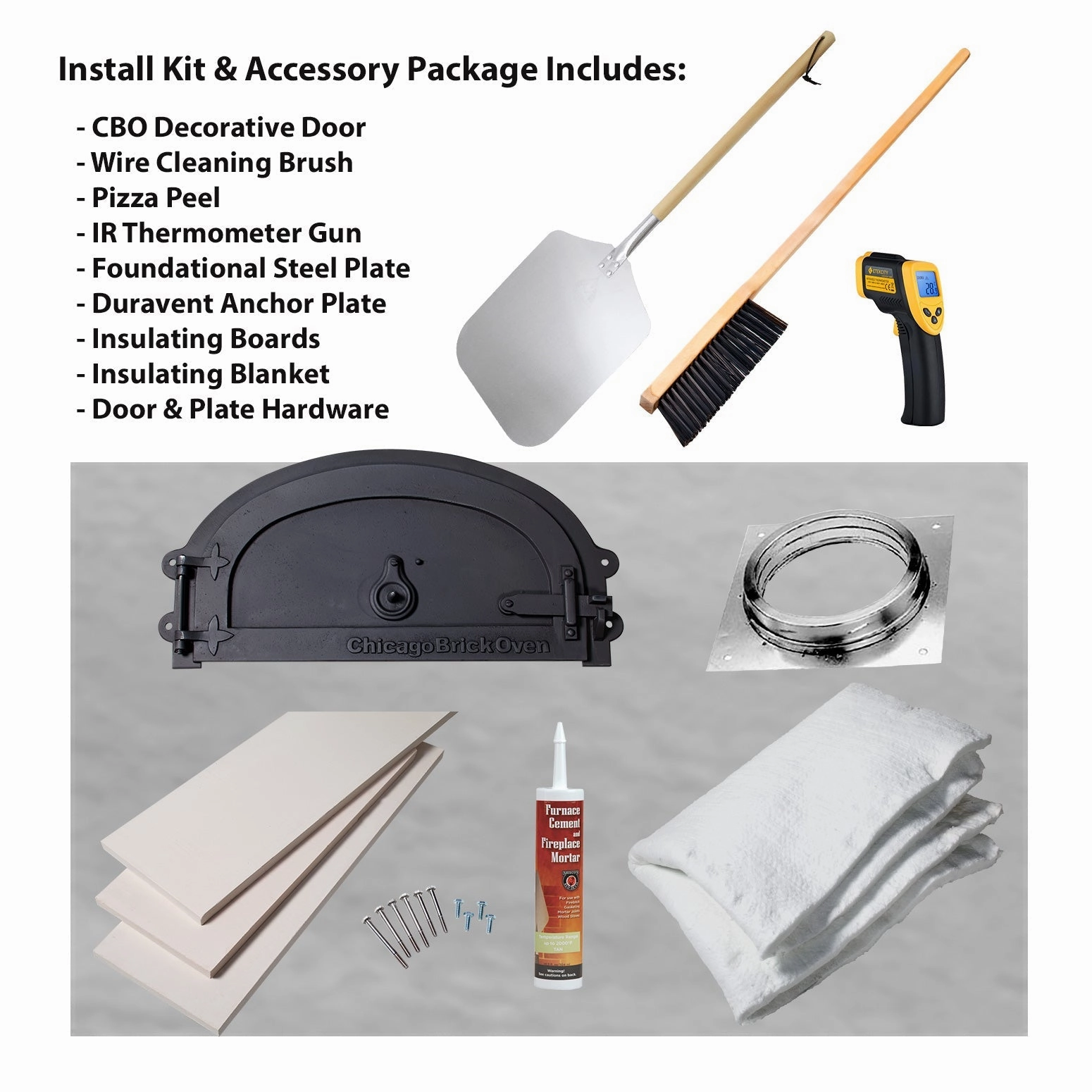 Chicago Brick Oven - CBO 500  DIY Kit | Wood Fired Pizza Oven | Flexibility Meets Affordability | 27" x 22" Cooking Surface