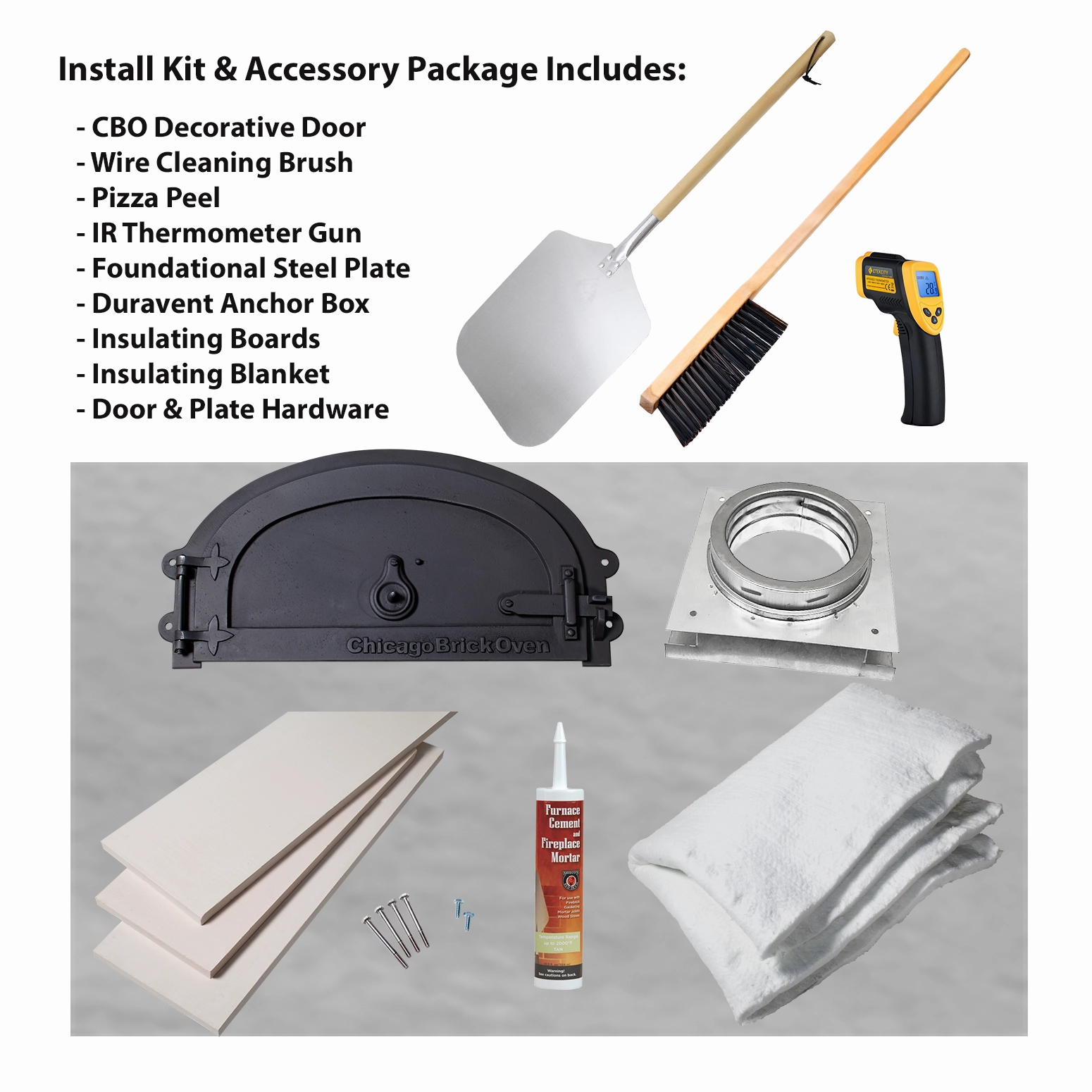 Chicago Brick Oven - CBO 750 DIY Kit | Wood Fired Pizza Oven | Our Most Popular Bundle | 38" x 28" Cooking Surface