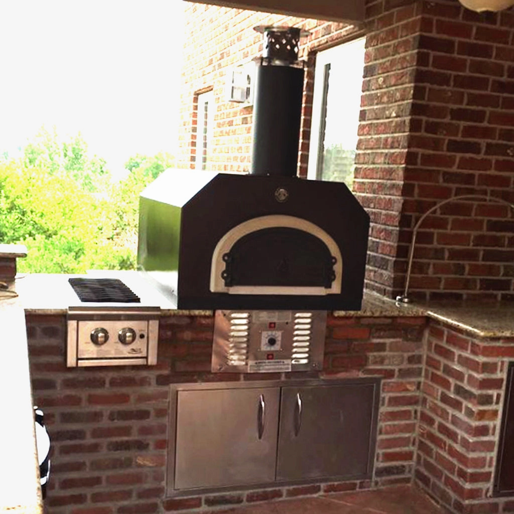 Chicago Brick Oven - CBO 750 Hybrid Countertop Pizza Oven (Residential) No SKIRT | Dual Fuel (Gas and Wood)