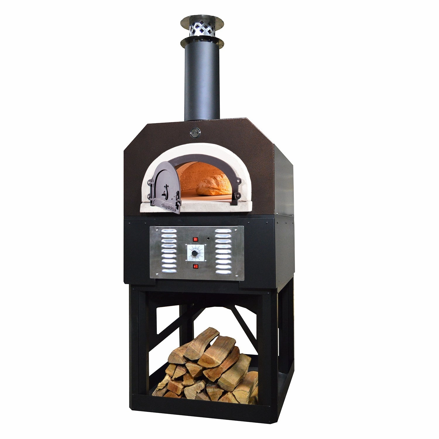 Chicago Brick Oven - CBO 750 Hybrid Pizza Oven with Stand (Residential) | Dual Fuel (Gas and Wood)