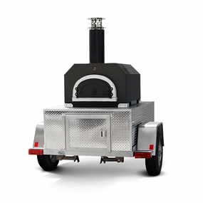 Chicago Brick Oven - CBO 750 Tailgater | Wood Fired Pizza Oven Trailer | 38" X 28" cooking surface | 2-3 - 10" pizzas at a time | 50-60 pizzas an hour