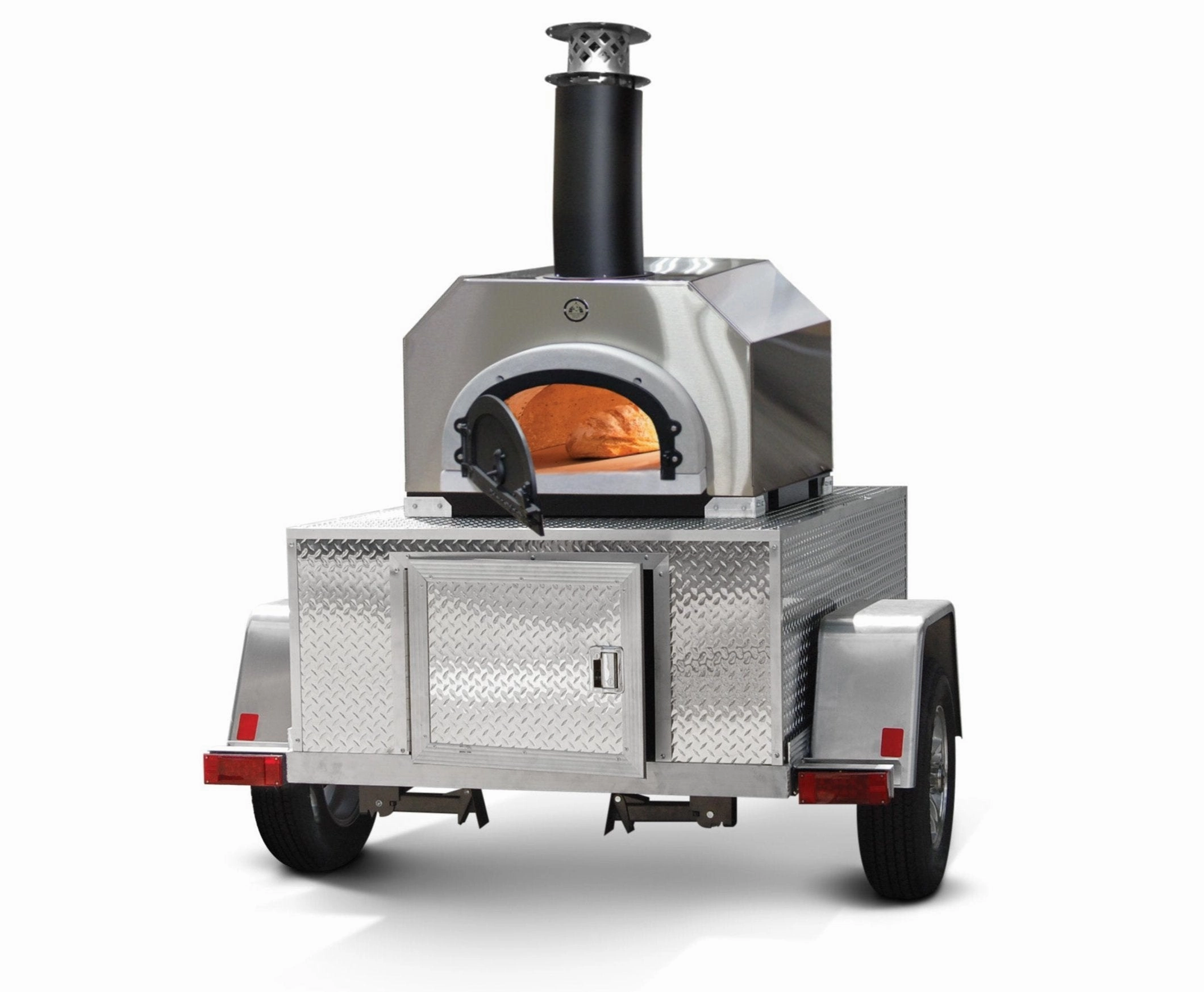 Chicago Brick Oven - CBO 750 Tailgater | Wood Fired Pizza Oven Trailer | 38" X 28" cooking surface | 2-3 - 10" pizzas at a time | 50-60 pizzas an hour