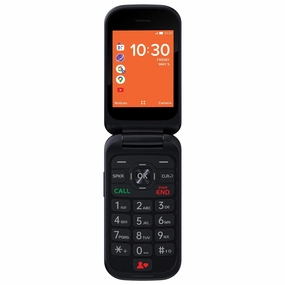 Consumer Cellular Iris 8GB Black Flip Phone 4G LTE 5 (MP) Megapixels Cell Phone