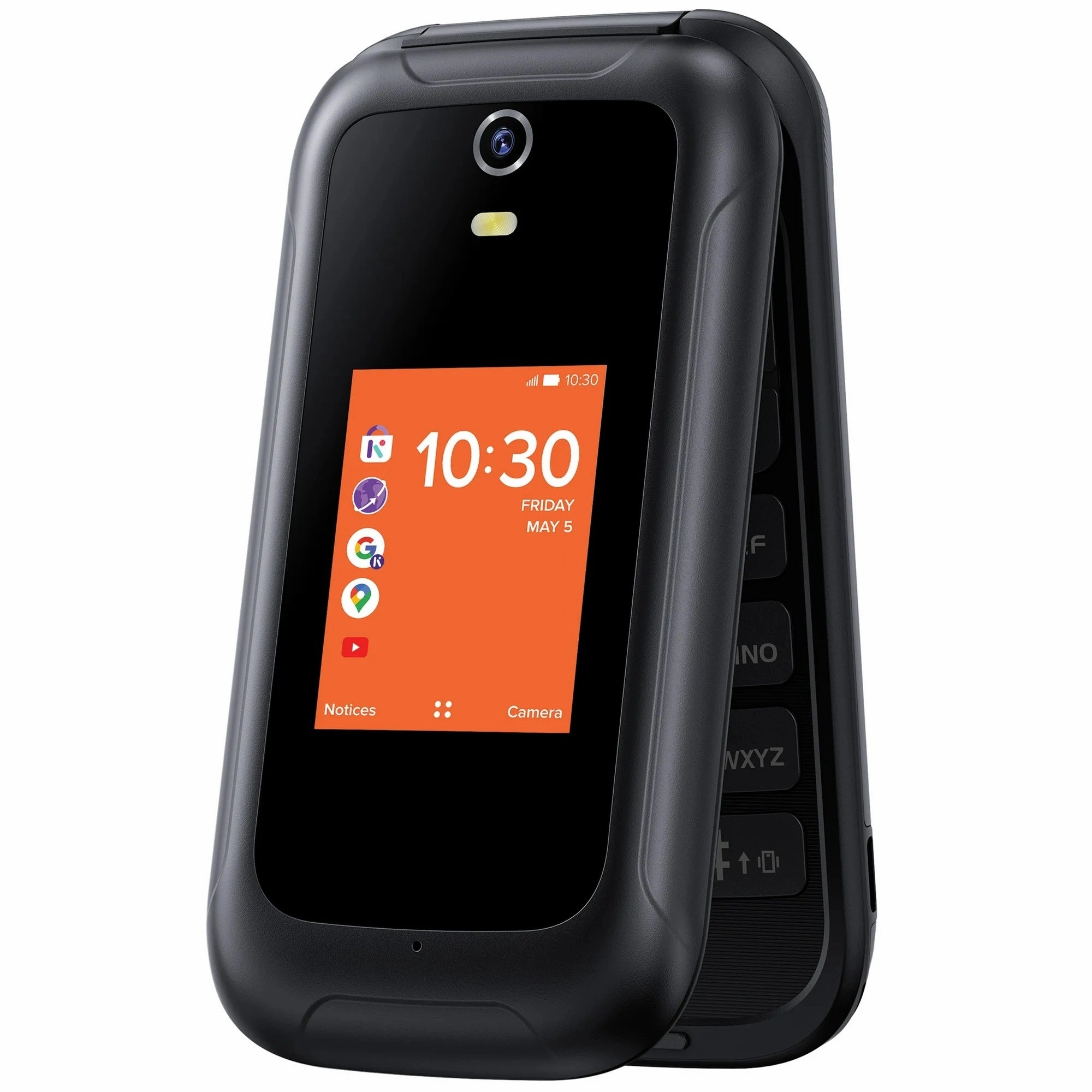 Consumer Cellular Iris 8GB Black Flip Phone 4G LTE 5 (MP) Megapixels