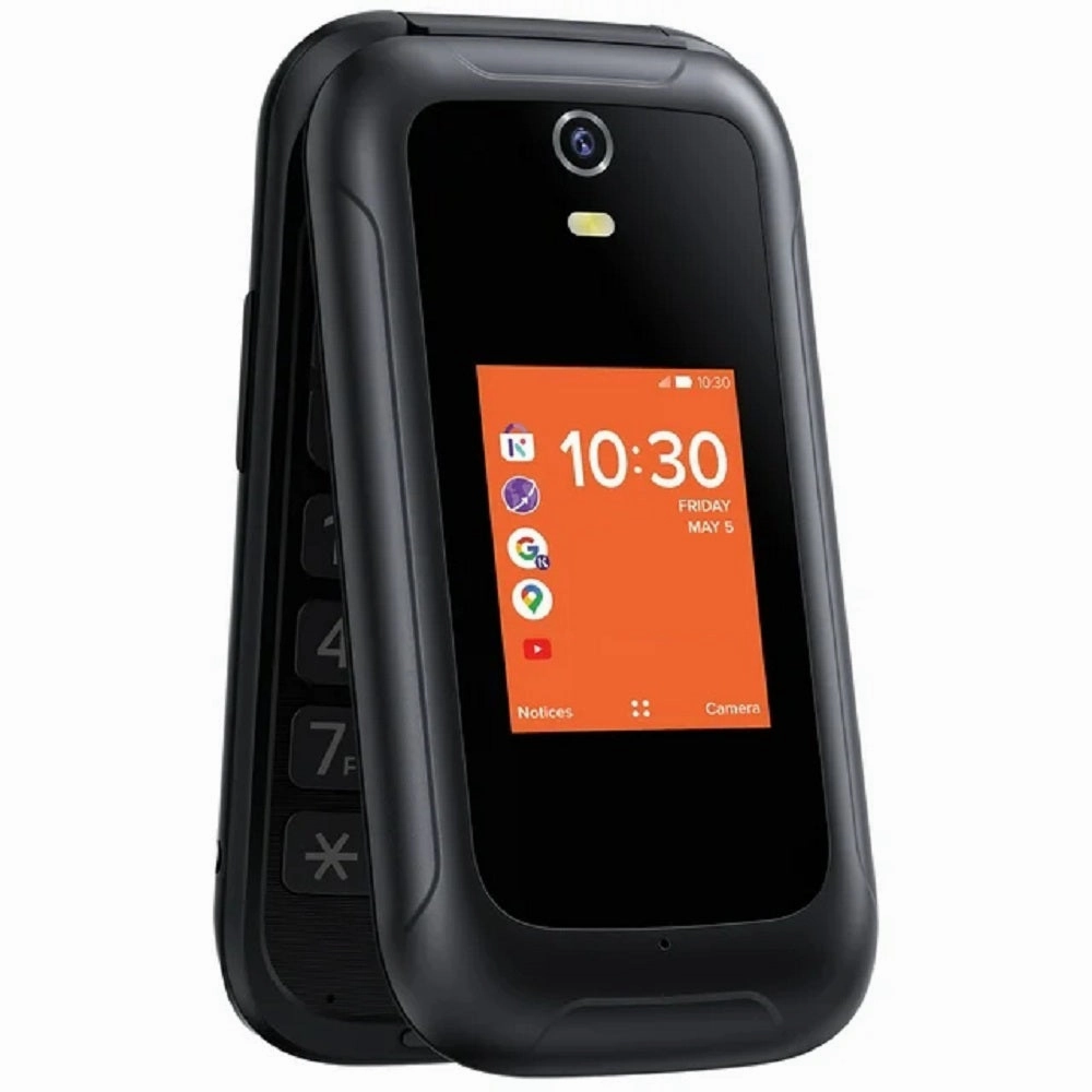 Consumer Cellular Iris 8GB Black Flip Phone 4G LTE 5 (MP) Megapixels