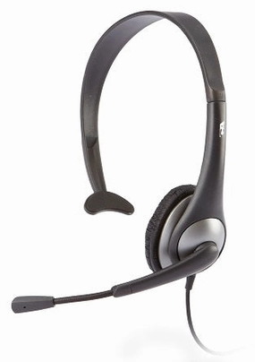 Cyber Acoustics AC-104 Mono Headset with Y-Adapter (10-Pack) noise cancelling headphones, bluetooth earbuds