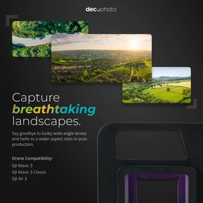 Deco Essentials Anamorphic Lens for Mavic 3, Mavic 3 Classic, Air 3 dji air 3