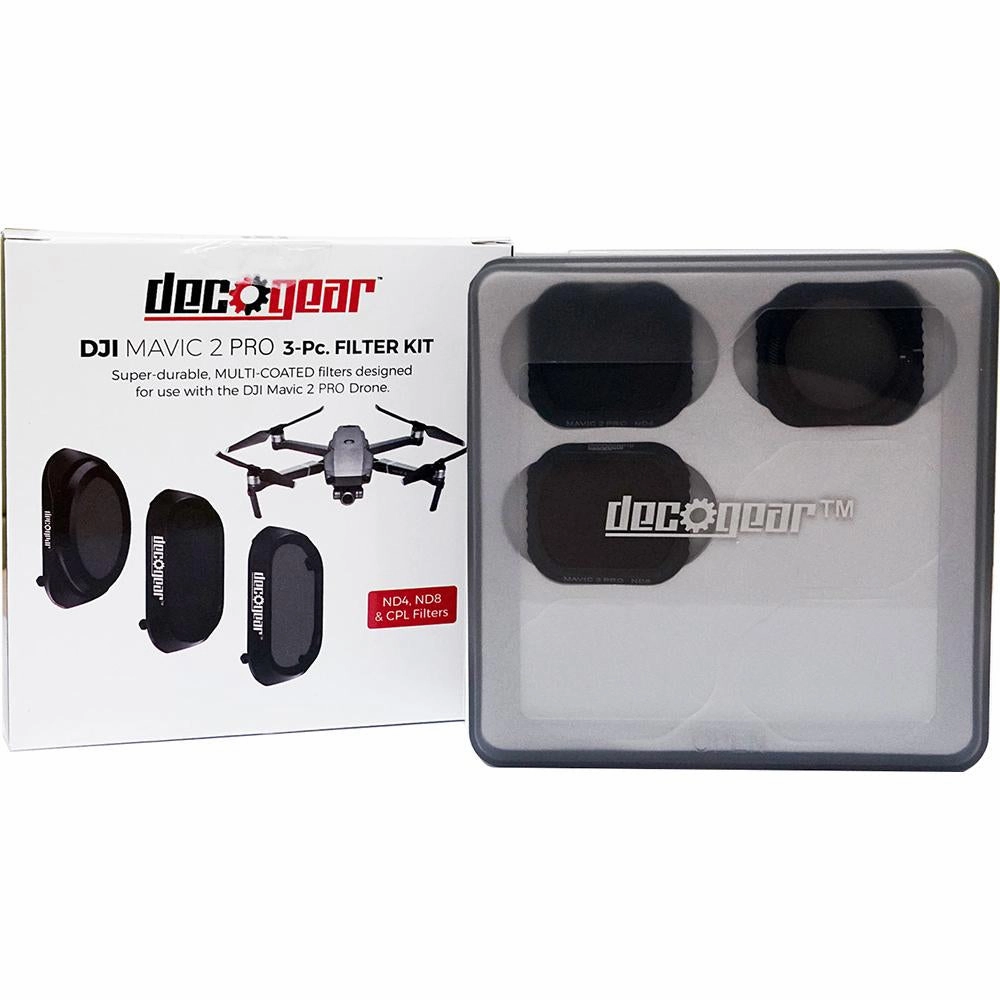 Deco Gear 3-Piece Filter Kit (CPL ND4 ND8) for Camera on the DJI Mavic 2 Pro - Open Box