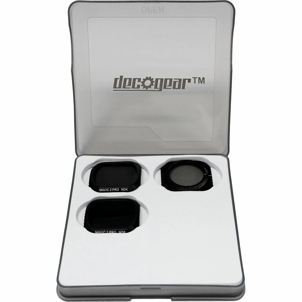 Deco Gear 3-Piece Filter Kit (CPL ND4 ND8) for Camera on the DJI Mavic 2 Pro - Open Box