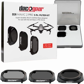 Deco Gear 3-Piece Filter Kit (CPL ND4 ND8) for Camera on the DJI Mavic 2 Pro - Open Box dji air 3