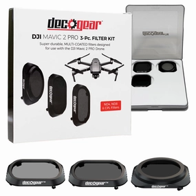 Deco Gear 3-Piece Filter Kit (CPL ND4 ND8) for Camera on The DJI Mavic 2 Pro dji air 3