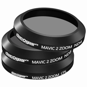 Deco Gear 3-Piece Filter Kit (CPL ND4 ND8) for Camera on The DJI Mavic 2 Zoom Drone dji air 3