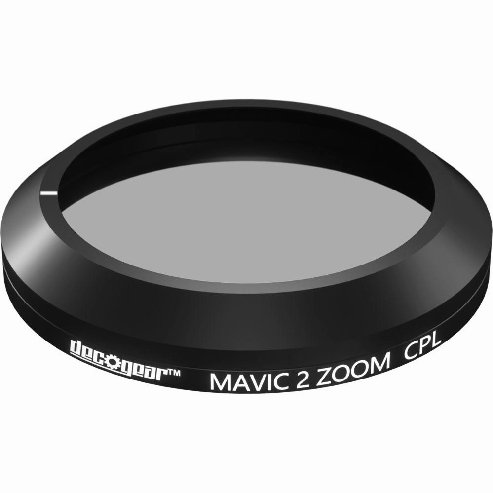 Deco Gear 3-Piece Filter Kit (CPL ND4 ND8) for Camera on The DJI Mavic 2 Zoom Drone