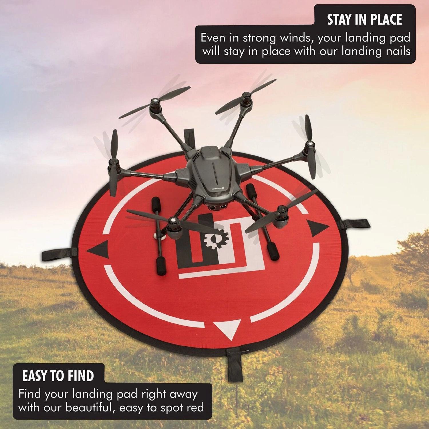Deco Gear DJI Mavic Air Hardshell Backpack w/ 3 Piece Filter Kit & Landing Pad Bundle