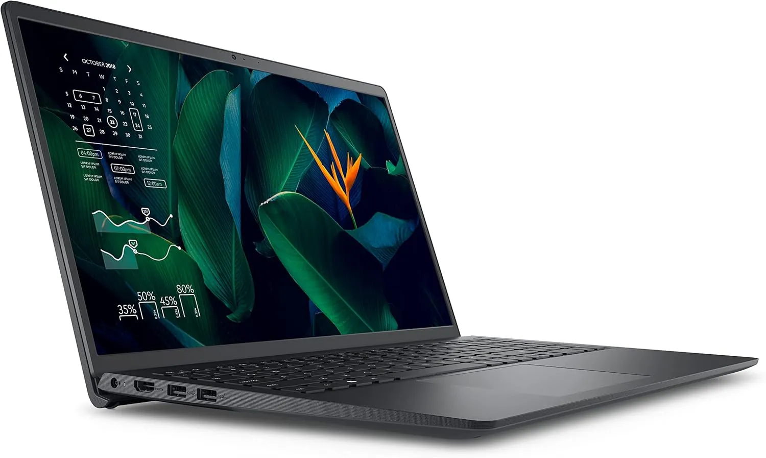 Dell Amd Ryzen 5 3450U, 8GB & 512GB SSD, 15.6Inch, Black