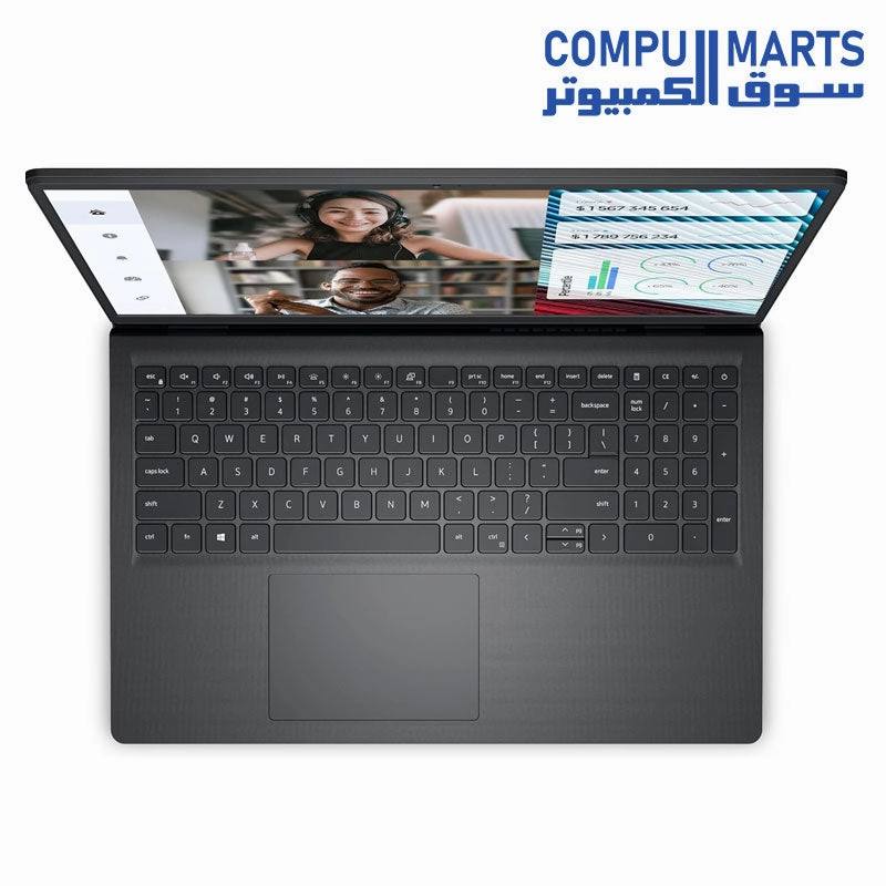 Dell Vostro 3520 Laptop - 12th Intel Core i3-1215U 6-Cores, 8GB RAM, 512GB SSD, Intel UHD Graphics, 15.6" FHD (1920 x 1080) 120Hz 250 nits Anti-Glare, Ubuntu - Carbon Black