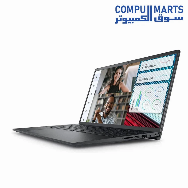 Dell Vostro 3520 Laptop - 12th Intel Core i5-1235U 10-Cores, 8GB RAM, 256GB SSD, Intel UHD Graphics, 15.6" FHD (1920 x 1080) 120Hz 250 nits Anti-Glare, Ubuntu - Carbon Black
