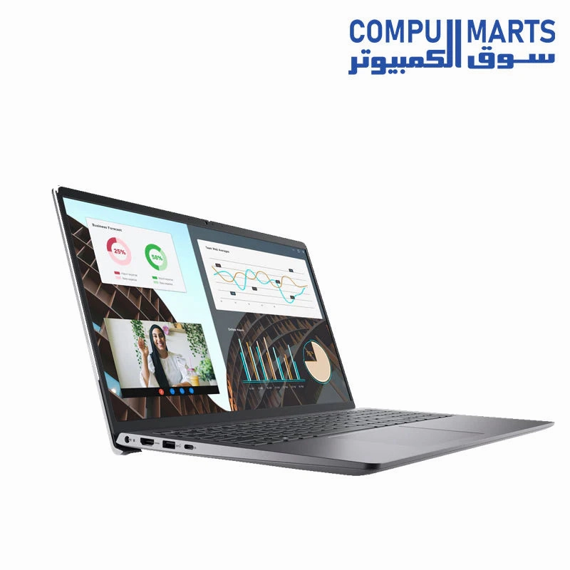 DELL Vostro 3530-13th Intel Core i3-1305U LAPTOP , 8GB RAM, 256GB SSD, Intel UHD Graphics,15.6" FHD (1920 x 1080) 120Hz 250nits Anti-Glare- Carbon Black