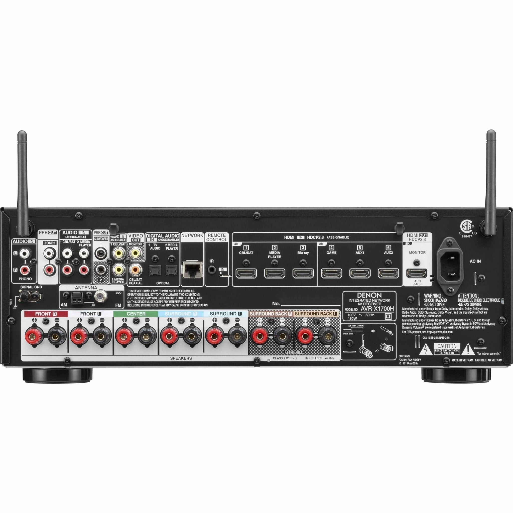Denon AVR-X1700H AV Receiver